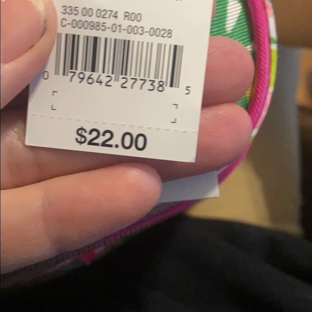 Lilly Pulitzer Makeup bag Pink Green NWT travel - Picture 8 of 8